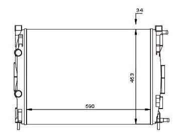 Radyatör Su Megane II 1.5 Dizel-Benzinli